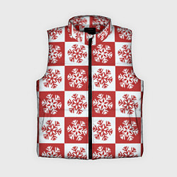 Женский жилет Шахматные Снежинки