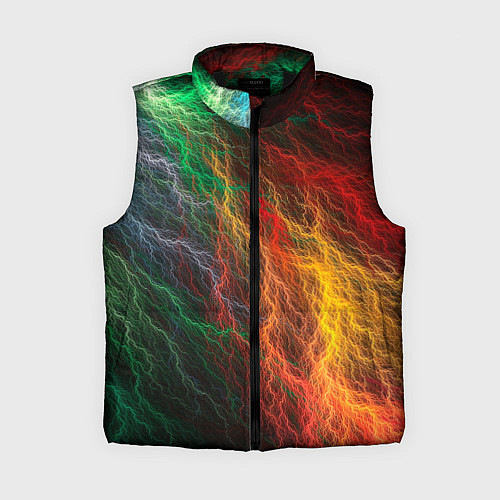 Женский жилет Цветной разряд / 3D-Черный – фото 1