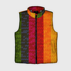 Женский жилет Вязаная радуга