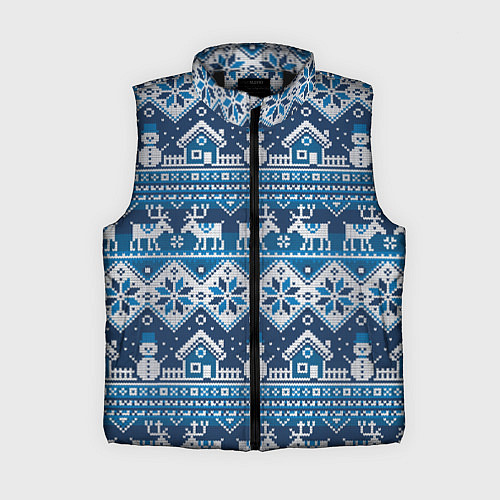 Женский жилет Christmas Pattern / 3D-Черный – фото 1