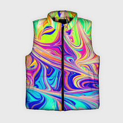 Женский жилет Аномально яркие цветные разводы