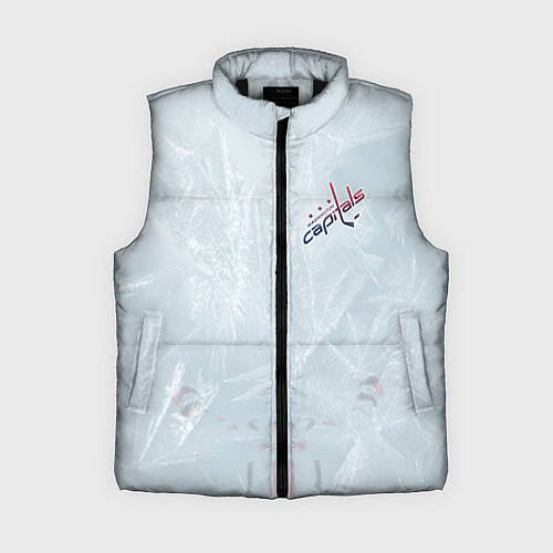 Женский жилет Washington Capitals Grey Ice theme / 3D-Черный – фото 1