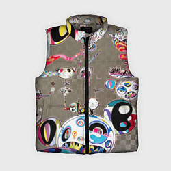Женский жилет Takashi Murakami арт с языками, цвет: 3D-светло-серый