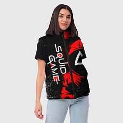 Женский жилет Солдат из ИГРы В КАЛЬМАРА, цвет: 3D-красный — фото 2