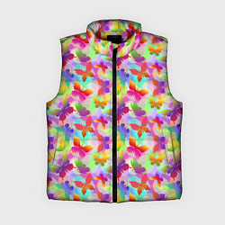 Женский жилет Разноцветные Бабочки Color