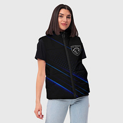 Женский жилет Peugeot Пежо, цвет: 3D-черный — фото 2