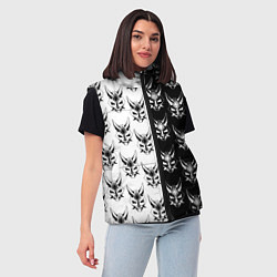 Женский жилет GENSHIN IMPACT XIAO MASK ГЕНШИН ИМПАКТ СЯО МАСКА, цвет: 3D-черный — фото 2