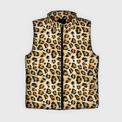 Женский жилет Пятна Дикого Леопарда, цвет: 3D-красный