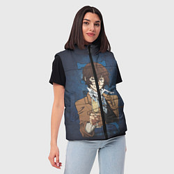 Женский жилет Дазай Осаму Dazai Osamu bungou stray dogs, цвет: 3D-красный — фото 2