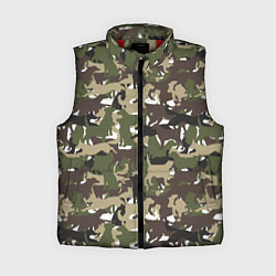Женский жилет Камуфляж из Собак Camouflage, цвет: 3D-красный