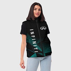 Женский жилет ИНФИНИТИ, INFINITI ГЕОМЕТРИЯ, цвет: 3D-красный — фото 2