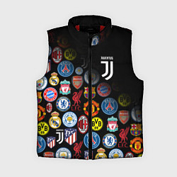 Женский жилет JUVENTUS LOGOBOMBING SPORT, цвет: 3D-красный