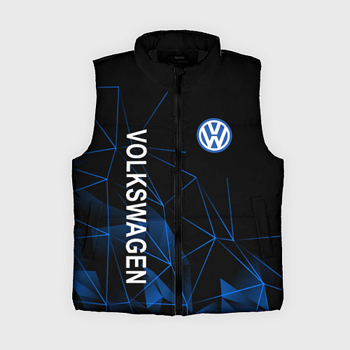 Женский жилет Volkswagen, Фольцваген Геометрия / 3D-Черный – фото 1