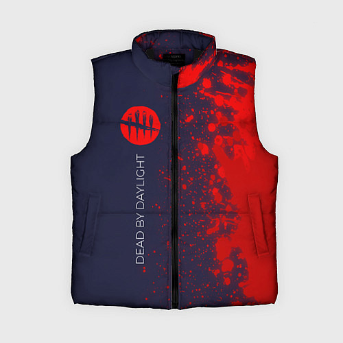 Женский жилет DEAD BY DAYLIGHT - Брызги По вертикали / 3D-Черный – фото 1