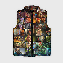 Женский жилет HEROES DOTA 2 ПЕРСОНАЖИ ДОТА 2, цвет: 3D-черный