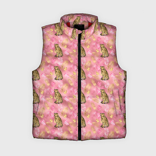 Женский жилет Золотой тигр GOLD TIGER / 3D-Красный – фото 1