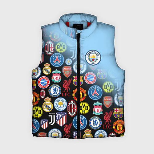 Женский жилет МАНЧЕСТЕР СИТИ MANCHESTER CITY / 3D-Красный – фото 1