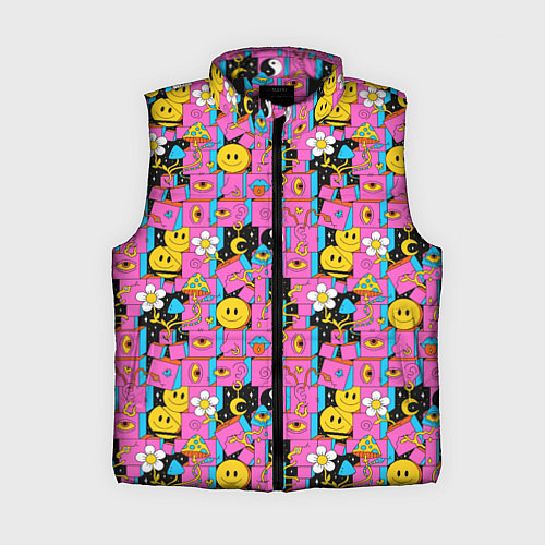 Женский жилет Психоделика Инь-Янь / 3D-Черный – фото 1