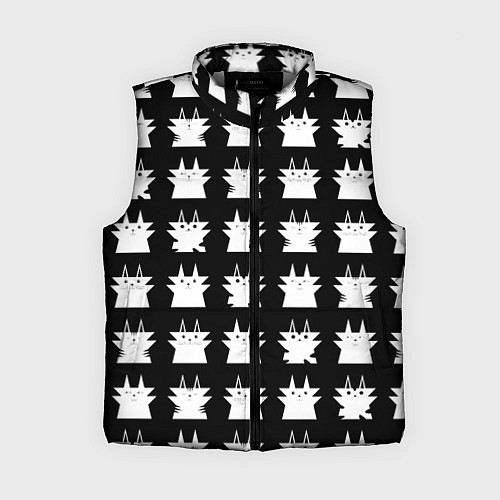 Женский жилет Мультяшные котики / 3D-Светло-серый – фото 1