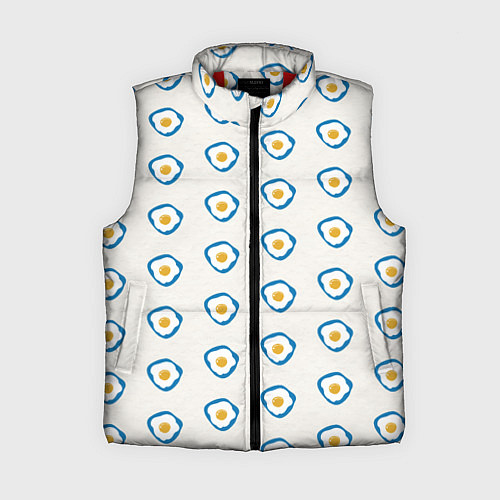 Женский жилет Утро начинается с яичницы / 3D-Красный – фото 1