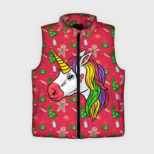 Женский жилет New Year Unicorn 2022 / 3D-Светло-серый – фото 1