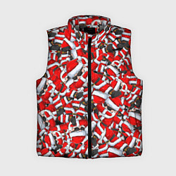 Женский жилет ДЕД САНТА КЛАУС ПАТТЕРН НОВЫЙ ГОД 2022