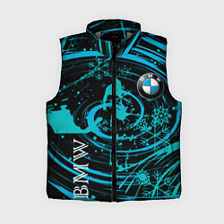 Женский жилет BMW СНЕЖИНКИ, цвет: 3D-светло-серый