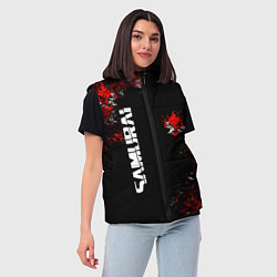 Женский жилет КИБЕРПАНК 2077 SAMURAI CYBERPUNK 2077, цвет: 3D-красный — фото 2