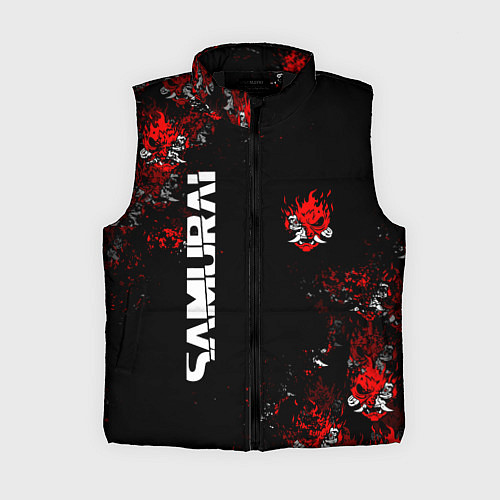 Женский жилет КИБЕРПАНК 2077 SAMURAI CYBERPUNK 2077 / 3D-Черный – фото 1