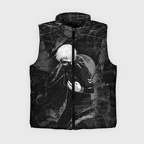 Женский жилет Токийский Гуль Канеки Кен ЧБ / 3D-Черный – фото 1