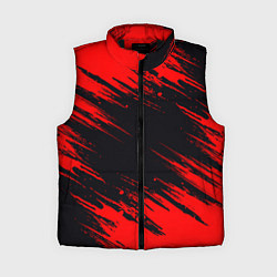 Женский жилет Красная краска брызги