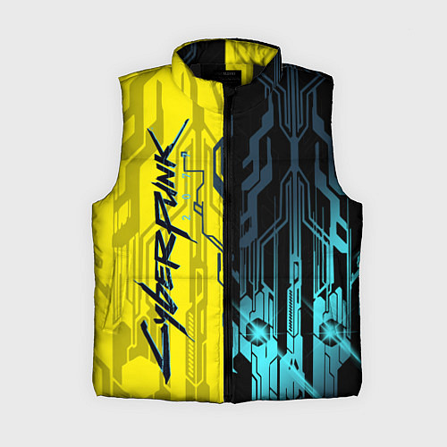 Женский жилет CYBERPUNK 2077 Логотип / 3D-Черный – фото 1