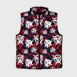 Женский жилет Анархия текстура