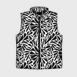 Женский жилет Черно белый абстрактный узор
