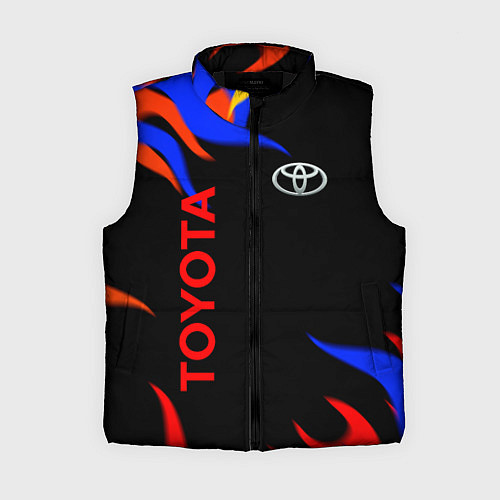 Женский жилет Toyota Разноцветный огонь / 3D-Черный – фото 1