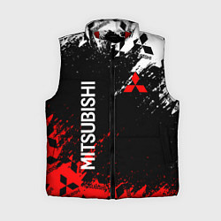 Женский жилет Mitsubishi - Red & White pattern