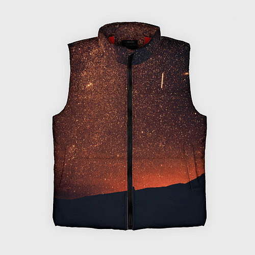 Женский жилет Золотое небо / 3D-Красный – фото 1