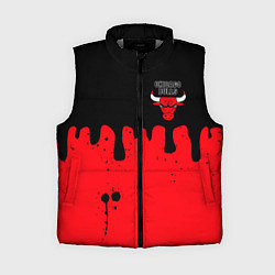 Женский жилет Chicago Bulls Чикаго Буллз Логотип, цвет: 3D-светло-серый