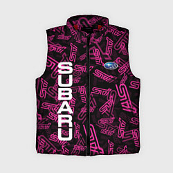 Женский жилет SUBARU STI PATTERN, цвет: 3D-красный