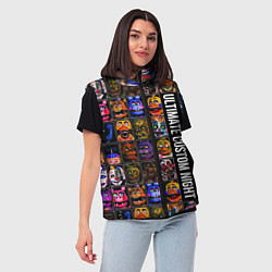 Женский жилет Ultimate Custom Night FNAF, цвет: 3D-черный — фото 2