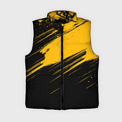 Женский жилет Black and yellow grunge
