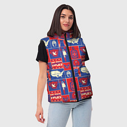 Женский жилет Миротворец Паттерн, цвет: 3D-красный — фото 2