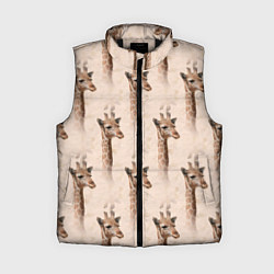 Женский жилет Голова жирафа паттерн