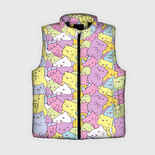 Женский жилет Cute pattern of seals / 3D-Черный – фото 1