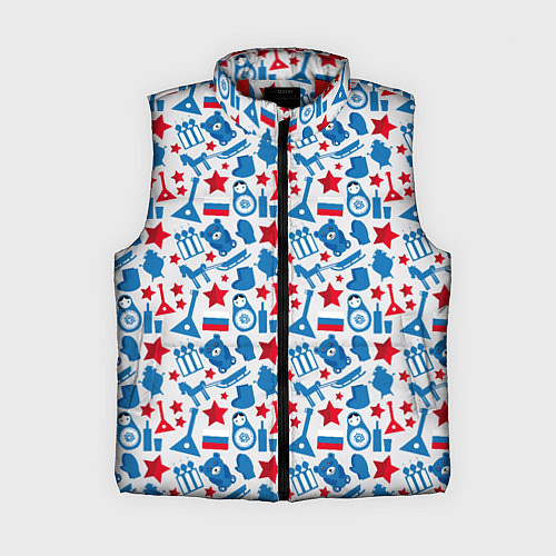 Женский жилет Русский Символизм / 3D-Красный – фото 1