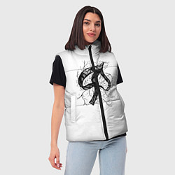 Женский жилет Черная пика, цвет: 3D-красный — фото 2