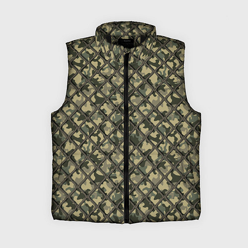 Женский жилет Камуфляж с Сеткой / 3D-Черный – фото 1