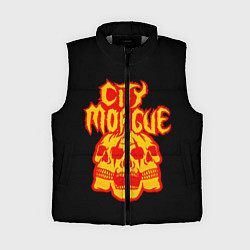 Женский жилет ZillaKami x SosMula City Morgue Черепа, цвет: 3D-светло-серый