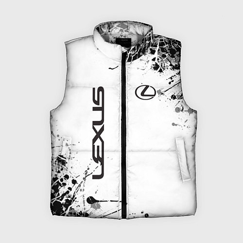 Женский жилет Lexus texture Трещины / 3D-Светло-серый – фото 1