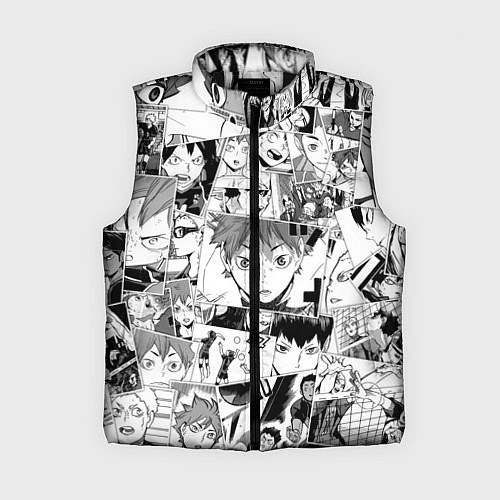 Женский жилет Волейбол!! pattern / 3D-Черный – фото 1